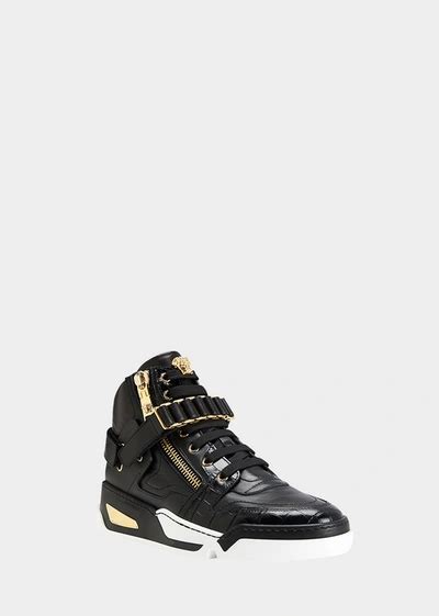 versace sneakers dama|versace zipped high top sneakers.